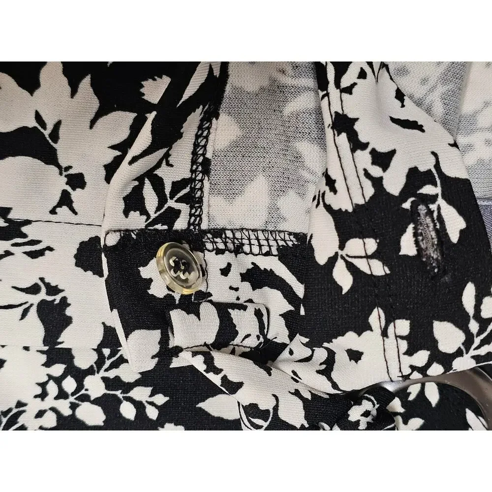 Liz Claiborne Floral Wrap Skirt Sz L Dark Cottagecore Fairy Grunge Liquid Knit